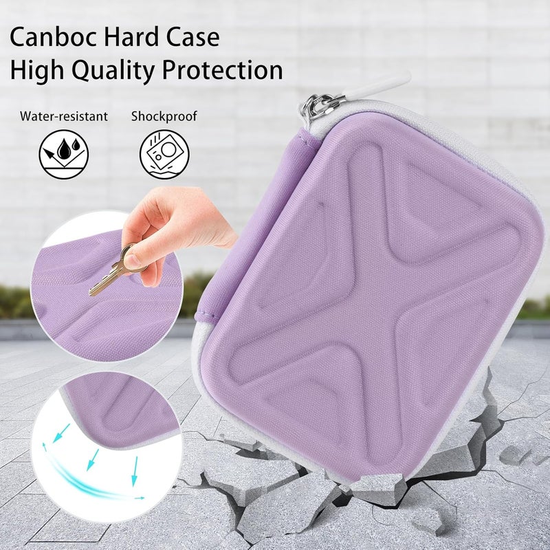 BLK8IGHT Digital Camera Case for AbergBest 21 Mega Pixels 2.7" LCD Rechargeable HD/Kodak Pixpro/Canon PowerShot ELPH 180/190/Sony DSCW800/DSCW830 Cameras, Travel Carrying Protective Case for Camera- Purple - Image 5